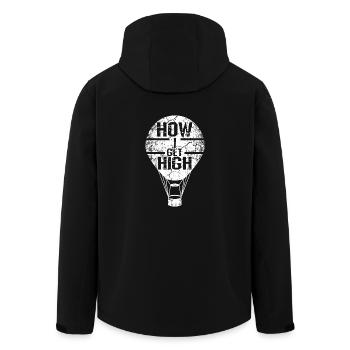 Comment je reçois une montgolfière haute - Veste softshell homme en polyester recyclé Stanley/Stella - noir - Dos - AI Model Male 185 light (185cm)