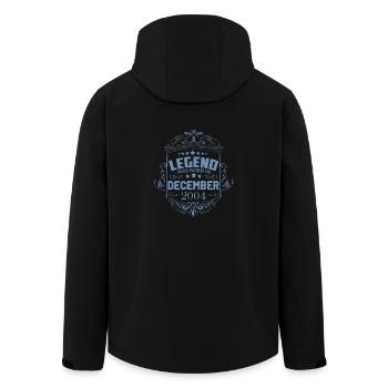 Une légende est née en décembre 2004 - Veste softshell homme en polyester recyclé Stanley/Stella - noir - Dos - AI Model Male 185 light (185cm)