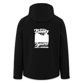 Lies Bücher und Ignoriere all deine Erwachsenen - Recycelte Männer Softshell-Jacke von Stanley/Stella - Schwarz - Hinten - AI Model Male 185 light (185cm)