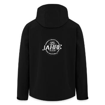 Esdauerte 25 Jahre um so gut auszusehen - Recycelte Männer Softshell-Jacke von Stanley/Stella - Schwarz - Hinten - AI Model Male 185 light (185cm)
