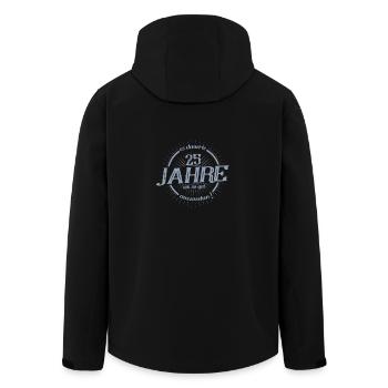 Esdauerte 25 Jahre um so gut auszusehen - Recycelte Männer Softshell-Jacke von Stanley/Stella - Schwarz - Hinten - AI Model Male 185 light (185cm)