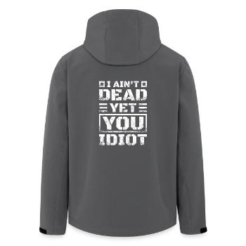 Je ne suis pas encore mort Idiot - Veste softshell homme en polyester recyclé Stanley/Stella - noir - Dos - AI Model Male 185 light (185cm)
