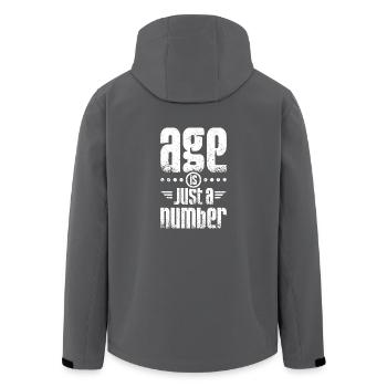 Age is just a number - Recycelte Männer Softshell-Jacke von Stanley/Stella - Anthrazit - Hinten - AI Model Male 185 light (185cm)