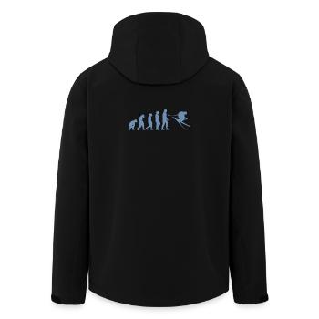 Skifahrer Geschenkidee Ski Design - Recycelte Männer Softshell-Jacke von Stanley/Stella - Schwarz - Hinten - AI Model Male 185 light (185cm)
