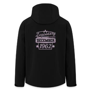 légendaire depuis décembre 1962 60 ans légendaire - Veste softshell homme en polyester recyclé Stanley/Stella - noir - Dos - AI Model Male 185 light (185cm)