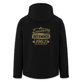 légendaire depuis décembre 1962 60 ans légendaire - Veste softshell homme en polyester recyclé Stanley/Stella - noir - Dos - AI Model Male 185 light (185cm)
