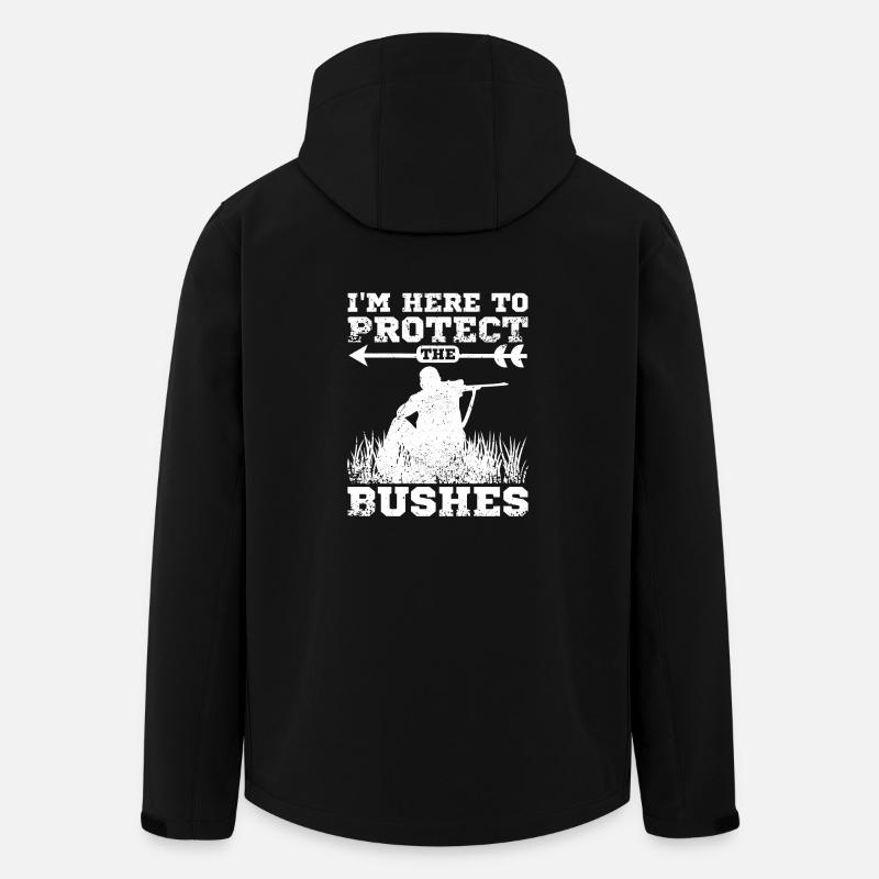 Funny Hunting protège les buissons - Veste softshell homme en polyester recyclé Stanley/Stella - noir