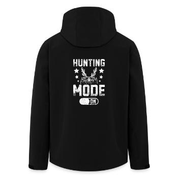 Mode chasse activé - Veste softshell homme en polyester recyclé Stanley/Stella - noir - Dos - AI Model Male 185 light (185cm)