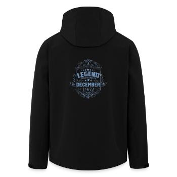 Cadeaux pour le 60e anniversaire Décembre 1962 Millésime - Veste softshell homme en polyester recyclé Stanley/Stella - noir - Dos - AI Model Male 185 light (185cm)