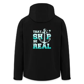 Que le navire soit une vraie croisière - Veste softshell homme en polyester recyclé Stanley/Stella - noir - Dos - AI Model Male 185 light (185cm)