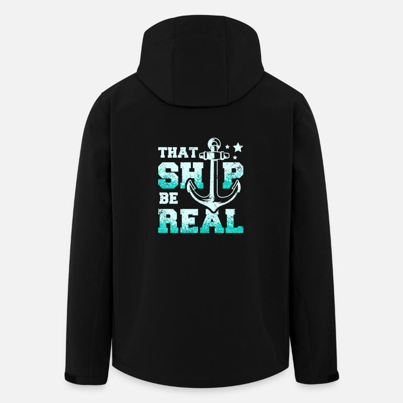 That ship be real Cruising - Recycelte Männer Softshell-Jacke von Stanley/Stella - Schwarz