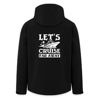 Family Couple Let's cruise far away - Recycelte Männer Softshell-Jacke von Stanley/Stella - Schwarz - Hinten - AI Model Male 185 light (185cm)