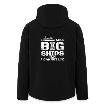 J’aime les gros navires et je ne peux pas mentir - Veste softshell homme en polyester recyclé Stanley/Stella - noir - Dos - AI Model Male 185 light (185cm)
