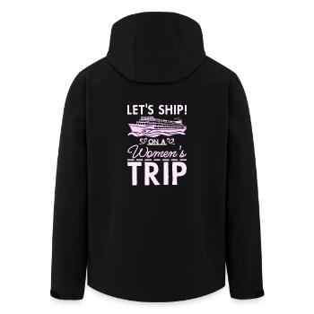 Girls Cruising let's ship on a women's trip - Men’s Recycled Softshell Jacket by Stanley/Stella - black - Back - AI Model Male 185 light (185cm)