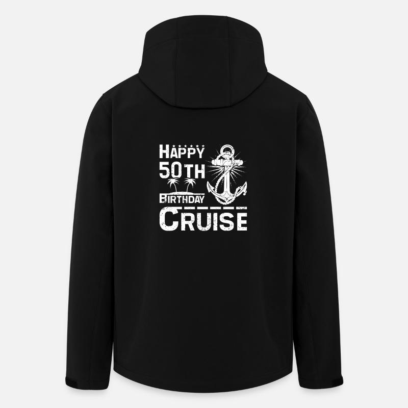 Happy 50th birthday cruise - Men’s Recycled Softshell Jacket by Stanley/Stella - black