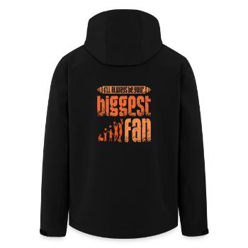 I'll be your biggest fan Basketball - Men’s Recycled Softshell Jacket by Stanley/Stella - black - Back - AI Model Male 185 light (185cm)