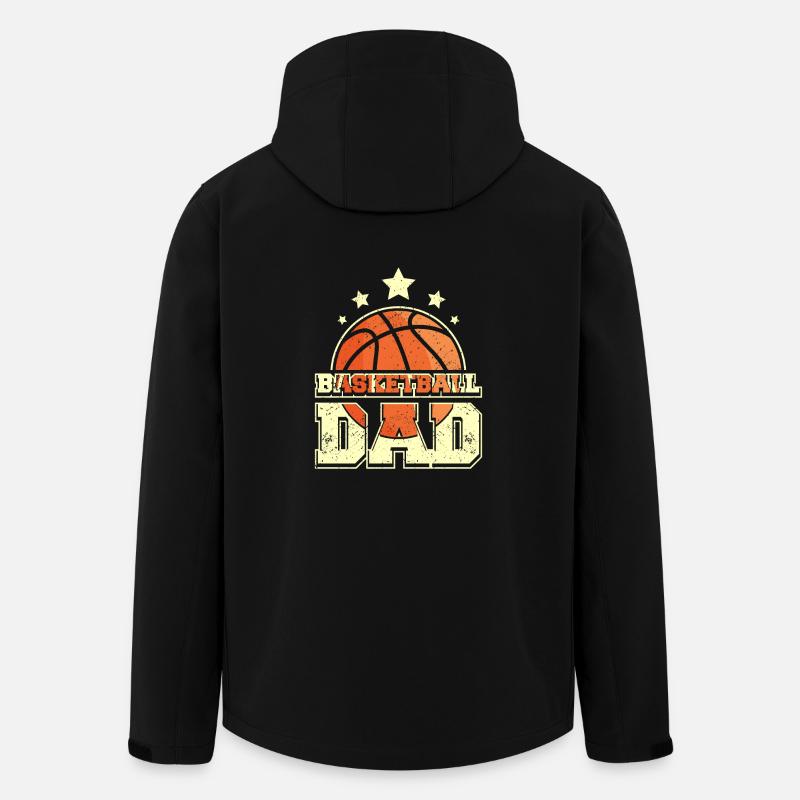 Basketball Daddy Father Dad - Men’s Recycled Softshell Jacket by Stanley/Stella - black