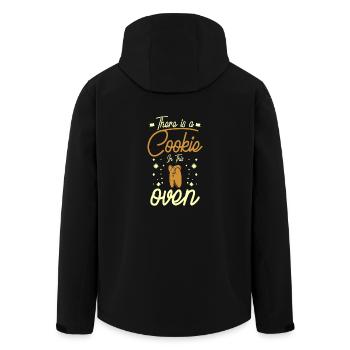 pregnancy there is a cookie in this oven christmas - Recycelte Männer Softshell-Jacke von Stanley/Stella - Schwarz - Hinten - AI Model Male 185 light (185cm)