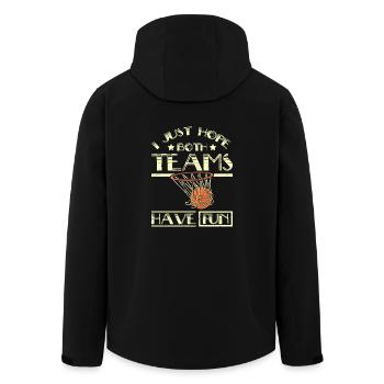 J’espère juste que les deux équipes auront du plaisir Basketball - Veste softshell homme en polyester recyclé Stanley/Stella - noir - Dos - AI Model Male 185 light (185cm)