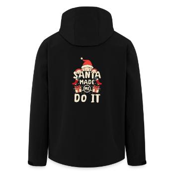 Santa is watching you - Men’s Recycled Softshell Jacket by Stanley/Stella - black - Back - AI Model Male 185 light (185cm)