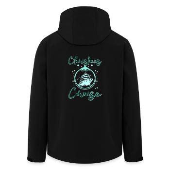 Christmas Holiday Xmas Cruise Ship - Men’s Recycled Softshell Jacket by Stanley/Stella - black - Back - AI Model Male 185 light (185cm)