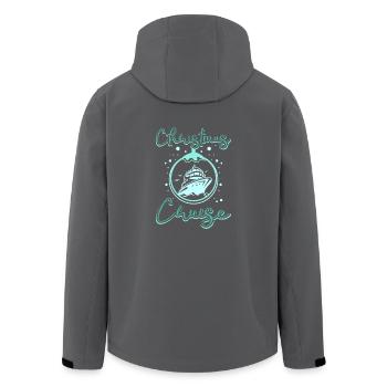 Bateau de croisière de Noël de Noël - Veste softshell homme en polyester recyclé Stanley/Stella - charbon - Dos - AI Model Male 185 light (185cm)