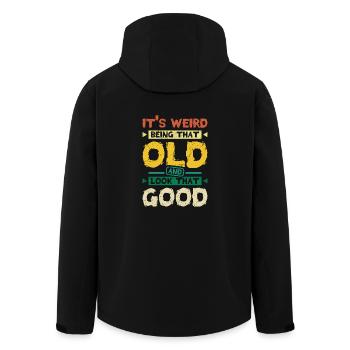 Je suis ce vieil homme grincheux - Veste softshell homme en polyester recyclé Stanley/Stella - noir - Dos - AI Model Male 185 light (185cm)