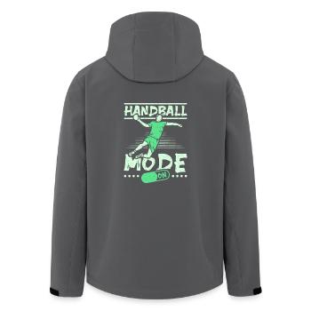 Mode Handball activé - Veste softshell homme en polyester recyclé Stanley/Stella - charbon - Dos - AI Model Male 185 light (185cm)