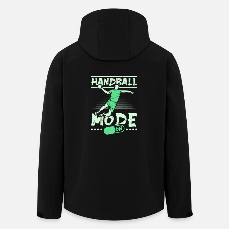 Mode Handball activé - Veste softshell homme en polyester recyclé Stanley/Stella - noir