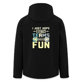 J’espère juste que les deux équipes auront du plaisir à jouer au handball - Veste softshell homme en polyester recyclé Stanley/Stella - noir - Dos - AI Model Male 185 light (185cm)