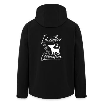 I'd rather be with my chihuahua - Men’s Recycled Softshell Jacket by Stanley/Stella - black - Back - AI Model Male 185 light (185cm)
