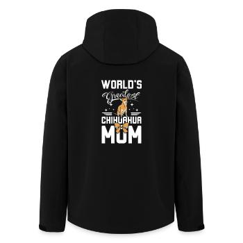 World's greatest chihuahua mom - Men’s Recycled Softshell Jacket by Stanley/Stella - black - Back - AI Model Male 185 light (185cm)