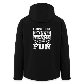 J’espère juste que les deux équipes s’amusent au football - Veste softshell homme en polyester recyclé Stanley/Stella - noir - Dos - AI Model Male 185 light (185cm)