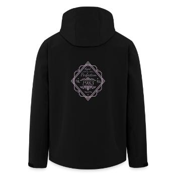 1983 Birthday Matured to Perfection Vintage - Men’s Recycled Softshell Jacket by Stanley/Stella - black - Back - AI Model Male 185 light (185cm)