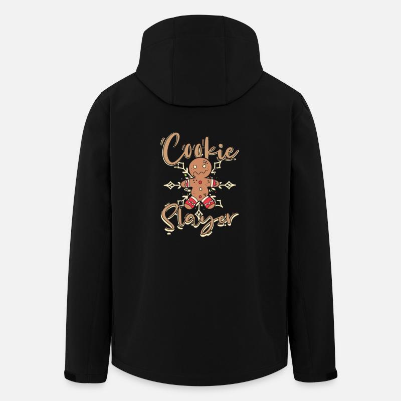 Tueuse de biscuits de Noël - Veste softshell homme en polyester recyclé Stanley/Stella - noir