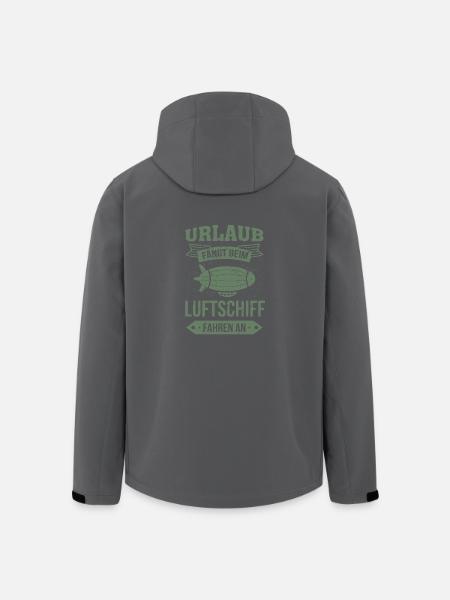 Luftschiff Urlaub fängt an - Recycelte Männer Softshell-Jacke von Stanley/Stella - Schwarz