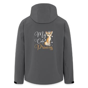 My cute prince Chihuahua - Men’s Recycled Softshell Jacket by Stanley/Stella - black - Back - AI Model Male 185 light (185cm)