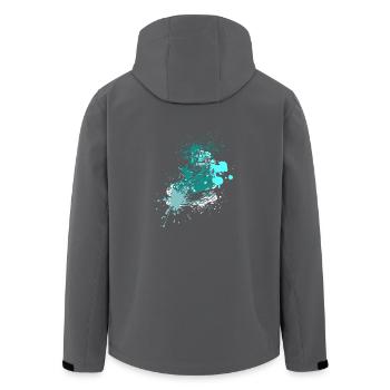 Splash Chaussure de patinage sur glace - Veste softshell homme en polyester recyclé Stanley/Stella - noir - Dos - AI Model Male 185 light (185cm)