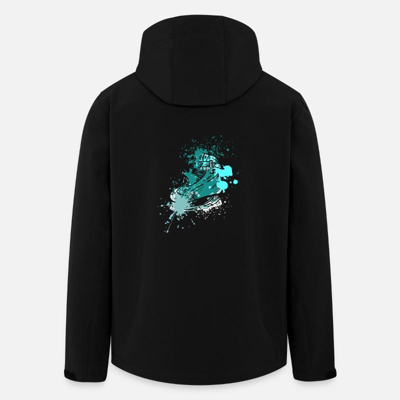 Splash Ice skating shoe - Men’s Recycled Softshell Jacket by Stanley/Stella - black