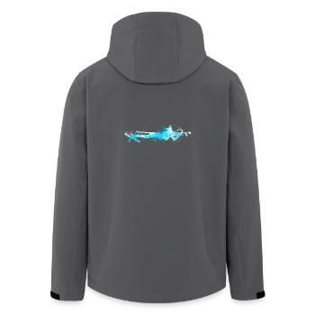 Splash Wintersport Biathlon Lying Biathlete - Recycelte Männer Softshell-Jacke von Stanley/Stella - Anthrazit - Hinten - AI Model Male 185 light (185cm)