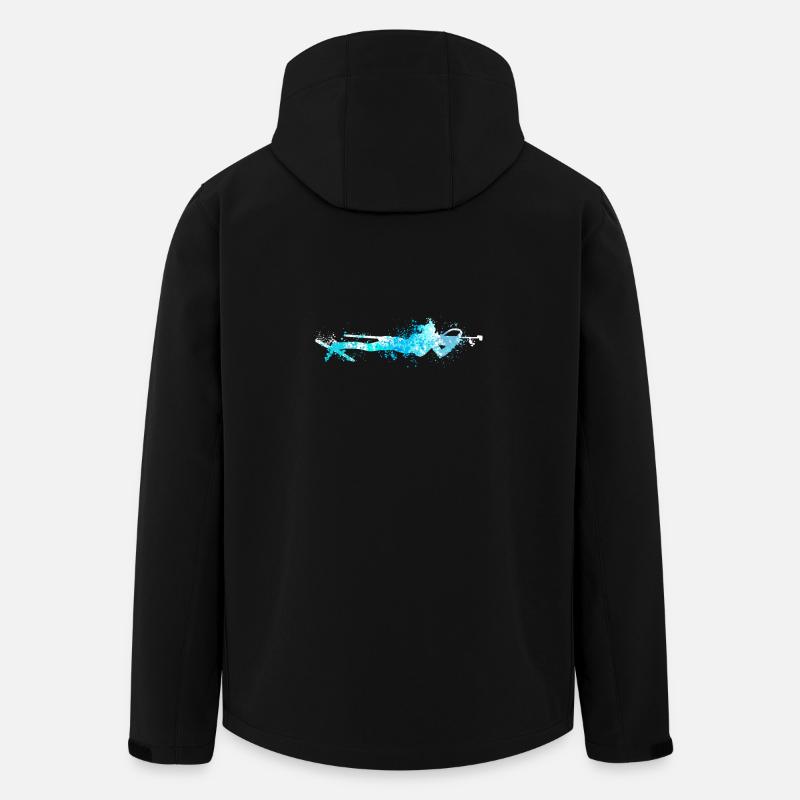 Splash Wintersport Biathlon Lying Biathlete - Recycelte Männer Softshell-Jacke von Stanley/Stella - Schwarz