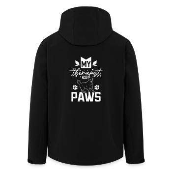 My therapist has paws labrador - Recycelte Männer Softshell-Jacke von Stanley/Stella - Schwarz - Hinten - AI Model Male 185 light (185cm)