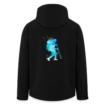 Splash Wanderer Randonnée hivernale - Veste softshell homme en polyester recyclé Stanley/Stella - noir - Dos - AI Model Male 185 light (185cm)