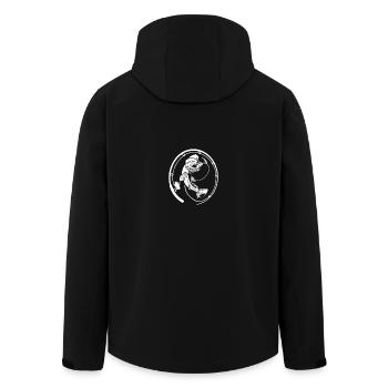 Noël Pêcheur Poisson Truite de brochet - Veste softshell homme en polyester recyclé Stanley/Stella - noir - Dos - AI Model Male 185 light (185cm)