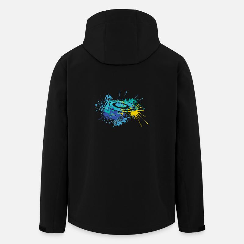 Splash Art Hockey sur glace - Veste softshell homme en polyester recyclé Stanley/Stella - noir
