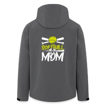 Fête des mères Maman softball Maman - Veste softshell homme en polyester recyclé Stanley/Stella - noir - Dos - AI Model Male 185 light (185cm)