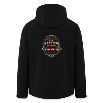 Une légende est née en mars 2005 - Veste softshell homme en polyester recyclé Stanley/Stella - noir - Dos - AI Model Male 185 light (185cm)