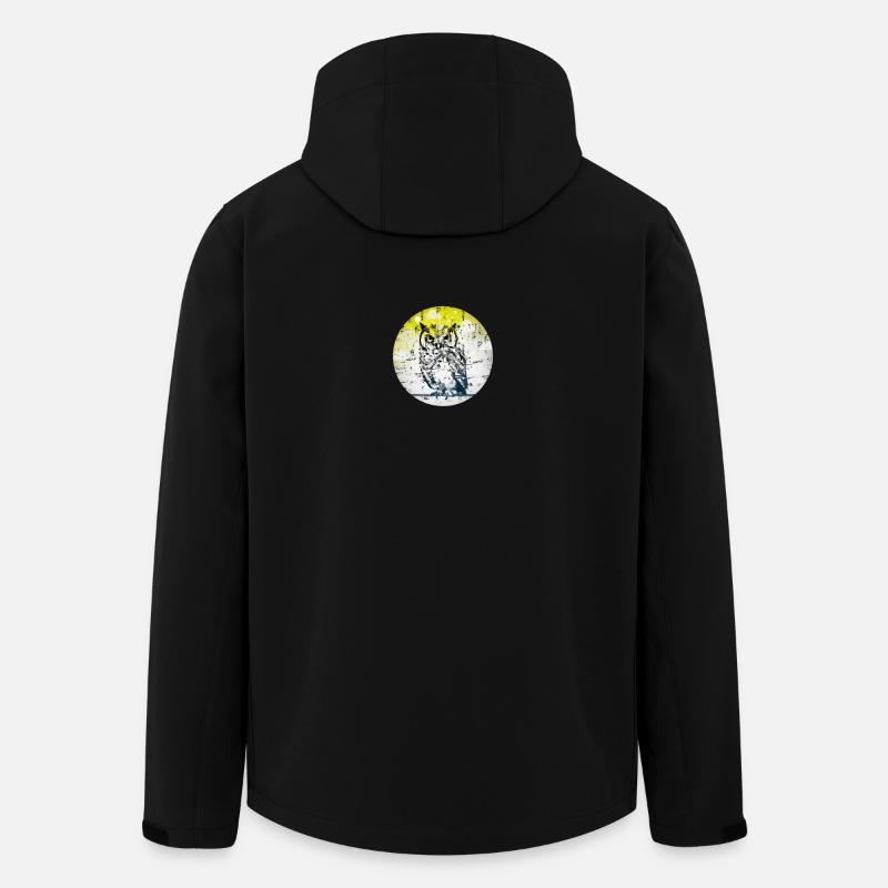 Eule Gemälde Malen Dirty Modern - Recycelte Männer Softshell-Jacke von Stanley/Stella - Schwarz