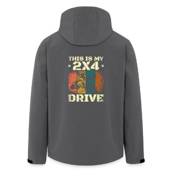 This is my 2x4 drive Inline skating - Recycelte Männer Softshell-Jacke von Stanley/Stella - Schwarz - Hinten - AI Model Male 185 light (185cm)