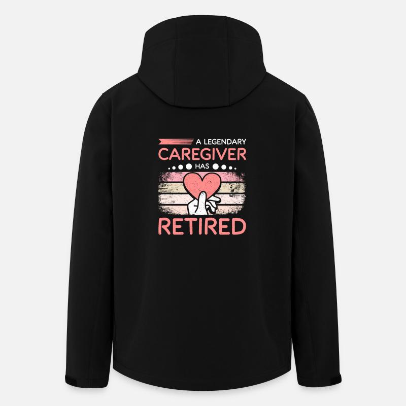 A legendary caregiver has retired - Recycelte Männer Softshell-Jacke von Stanley/Stella - Schwarz